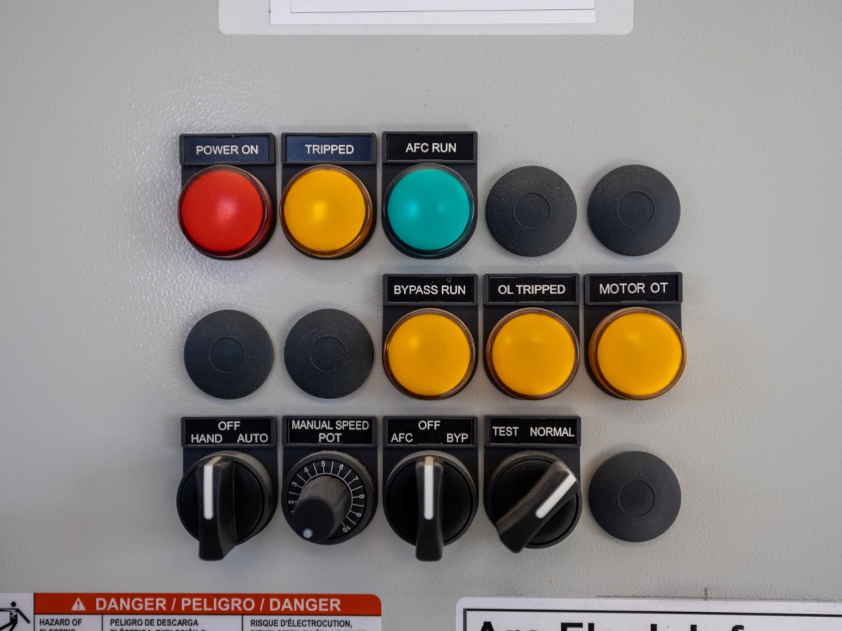Panels control water utility operations.