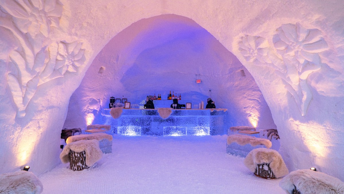 An igloo bar