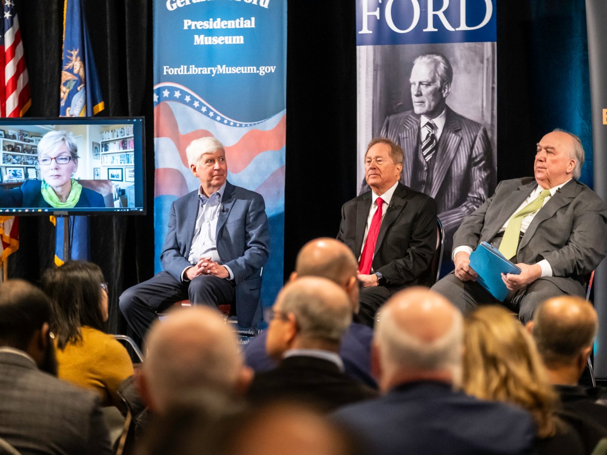 John Engler, Jim Blanchard, Rick Snyder and Jennifer Granholm