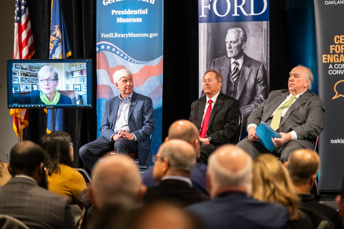 John Engler, Jim Blanchard, Rick Snyder and Jennifer Granholm