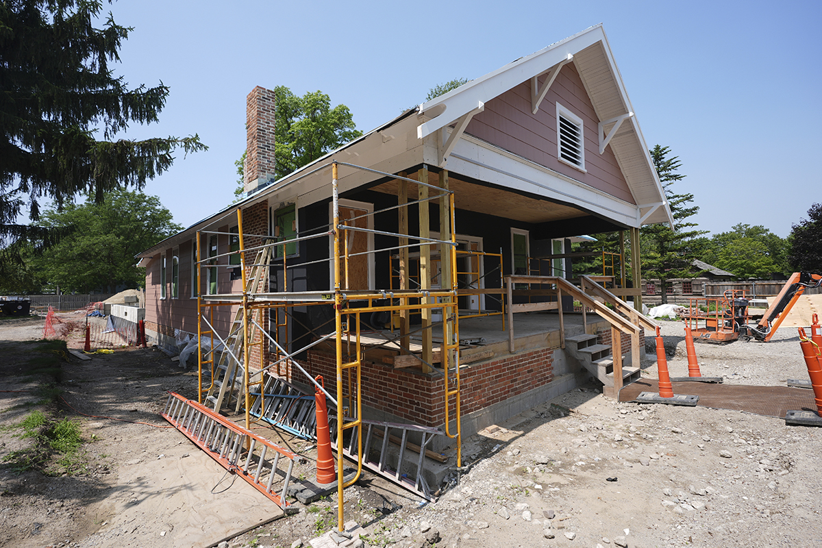 A home being restored.