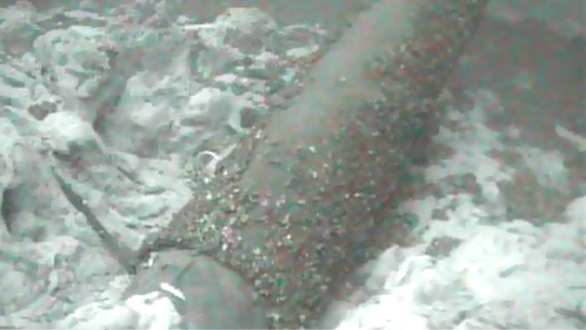 An underwater pipeline