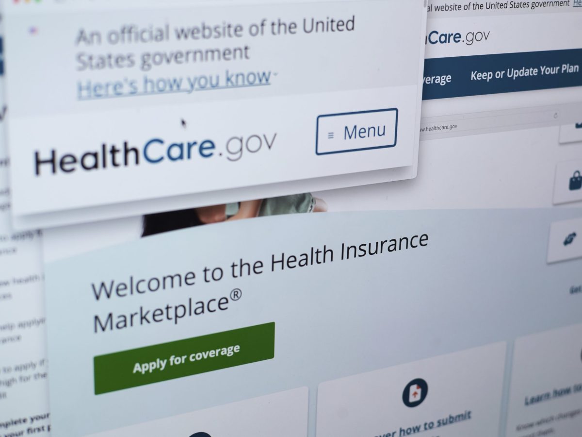 A screenshot of healthcare.gov webpage.