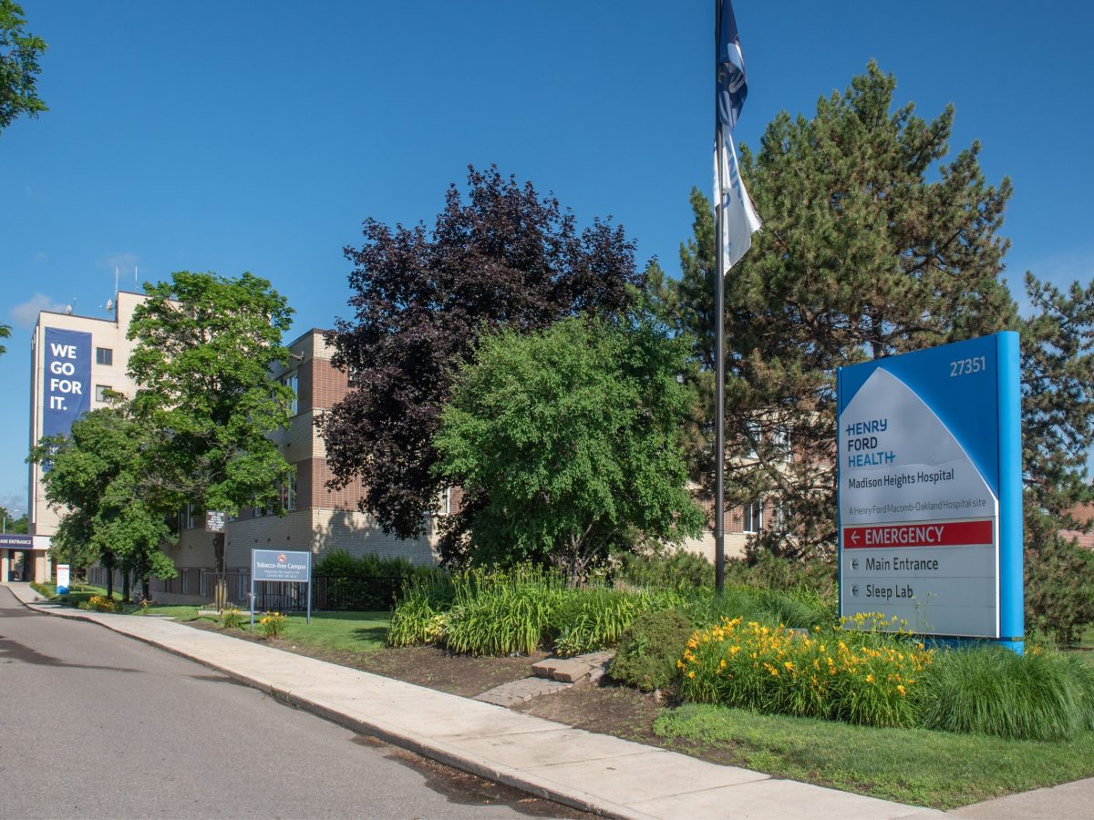 exterior of Henry Ford Madison Heights Hospital