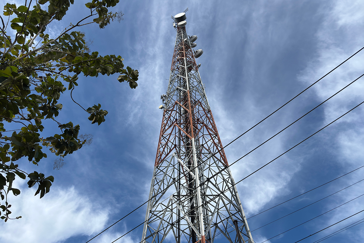 A structure that provides mobile networks to homes.