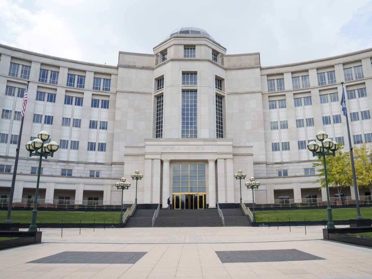 The Michigan Supreme Court building in Lansing, Mich. on Thursday, Aug. 14, 2025.