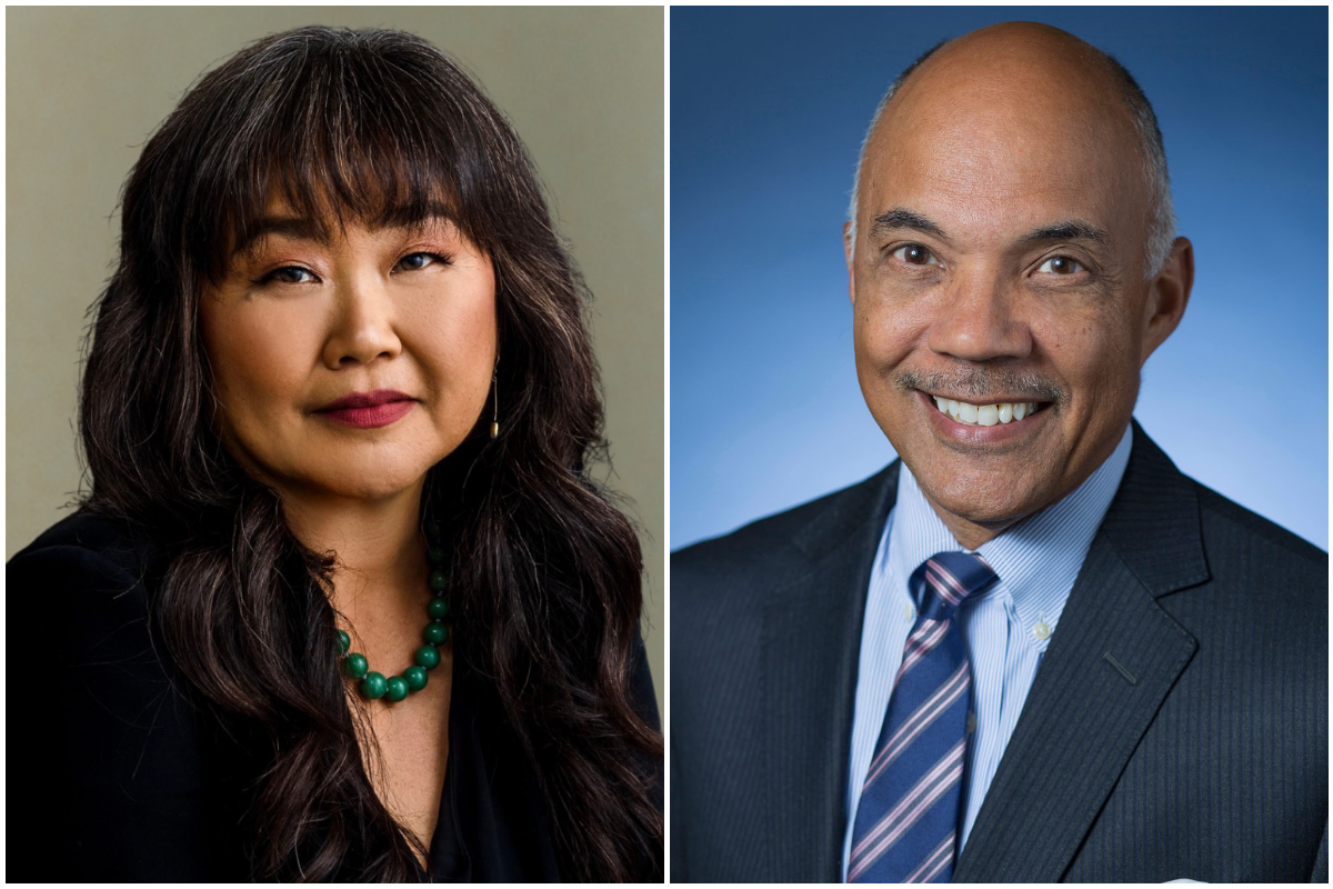 Headshots of Mami Hara and Gary Brown.