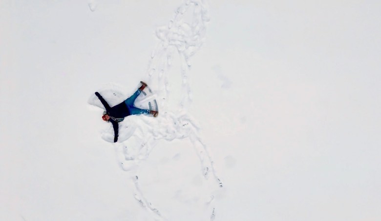 A snow angel
