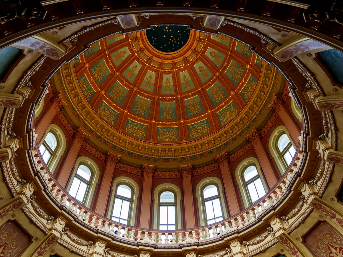 The rotunda inside the Michigan State Capitol building in Lansing, Mich. on Tuesday, June 10, 2025