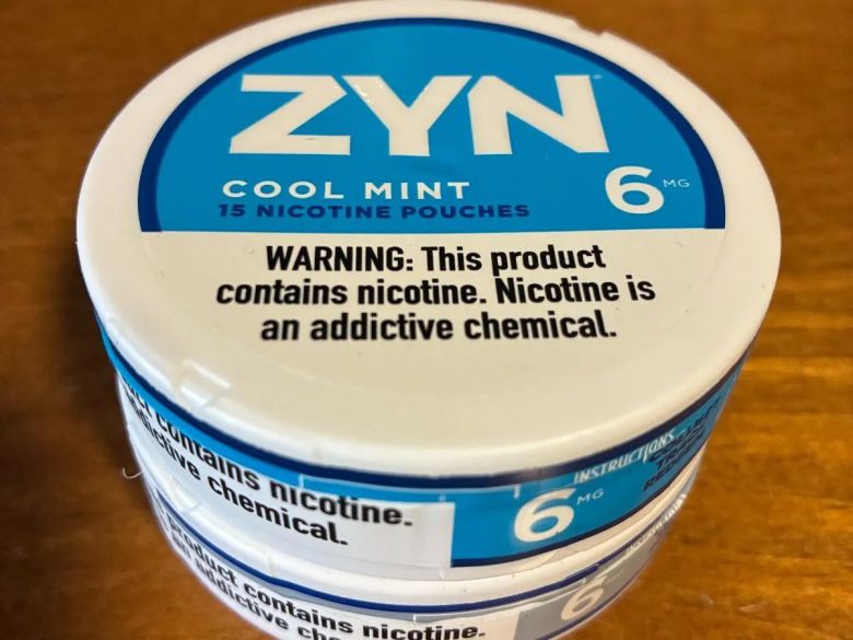 A container of ZYN nicotine.