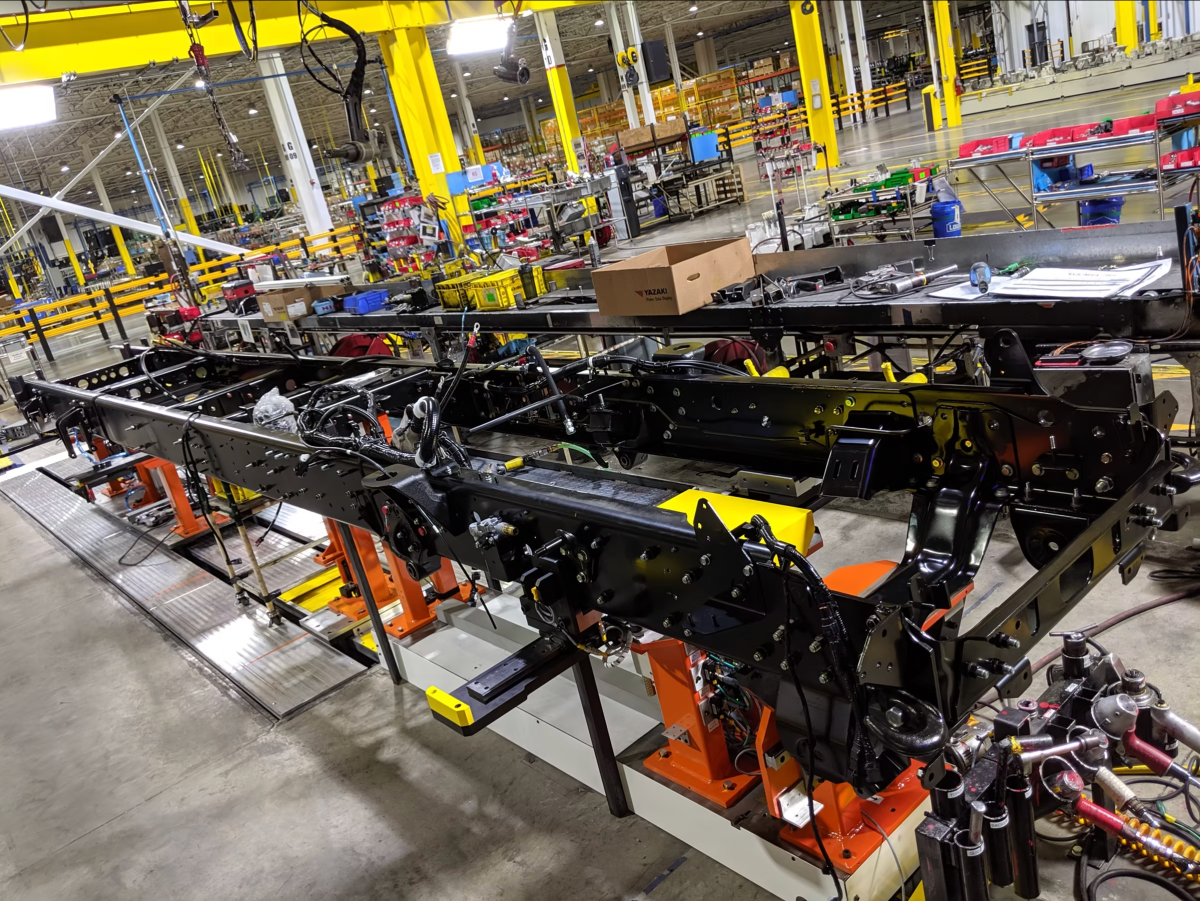 A manufacturing line at Industrial Service & Design of Williamston.