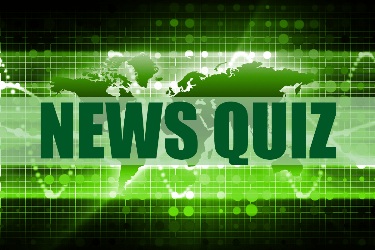 Green News Quiz graphic